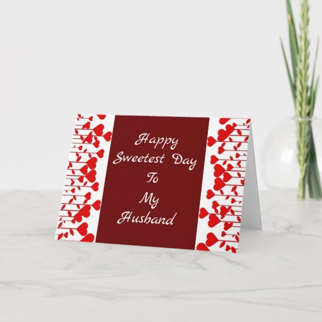 TARJETA FELIZ DÍA MÁS DULCE PARA MI **AMOR** (Anverso)