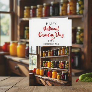 Tarjeta Feliz Día Nacional de Enlatado   23 de octubre