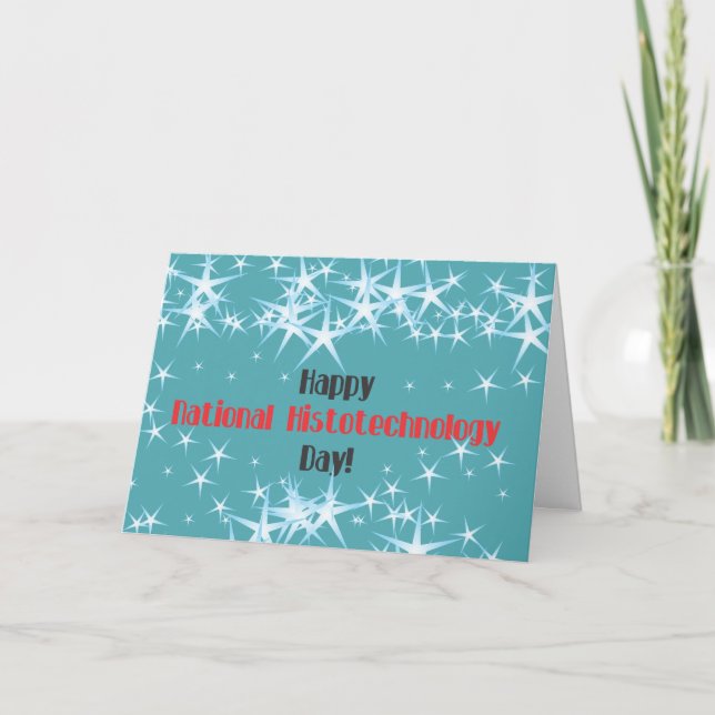 Tarjeta Feliz Día Nacional de Histólogos (Anverso)