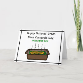 Tarjeta Feliz Día Nacional de la Cazuela de Judías Verdes