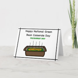 Tarjeta Feliz Día Nacional de la Cazuela de Judías Verdes