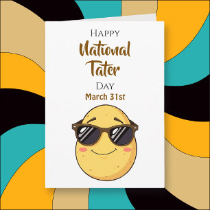 Tarjeta Feliz Día Nacional de la Patata - 31 de marzo