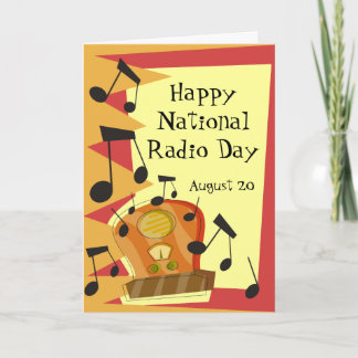 Tarjeta Feliz Día Nacional de la Radio, 20 de agosto