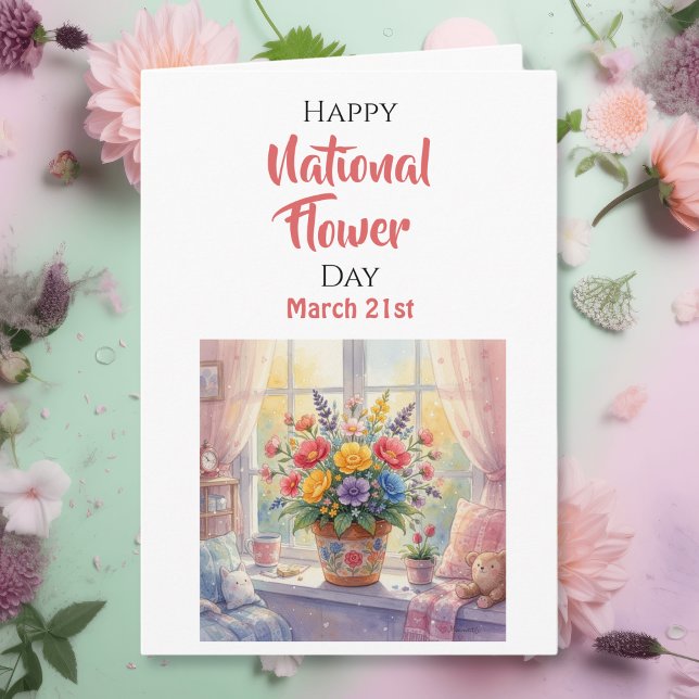 Tarjeta Feliz Día Nacional de las Flores - 21 de marzo (Subido por el creador)