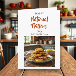 Tarjeta Feliz Día Nacional de las Frituras 2 de diciembr