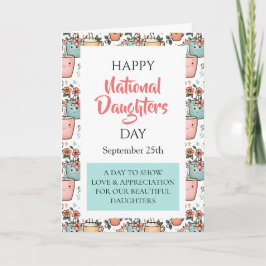 Tarjeta Feliz Día Nacional de las Hijas