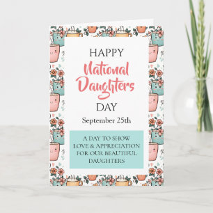 Tarjeta Feliz Día Nacional de las Hijas