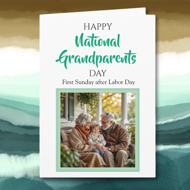 Tarjeta Feliz Día Nacional de los Abuelos, foto personaliz (Subido por el creador)