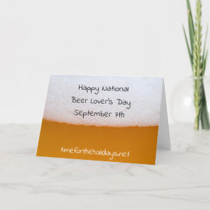 Tarjeta Feliz Día Nacional de los Amantes de la Cerveza, d