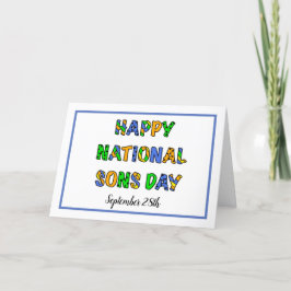 Tarjeta Feliz Día Nacional de los Hijos | 28 de septiembre