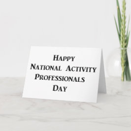 Tarjeta Feliz Día Nacional de Profesionales de la Activida