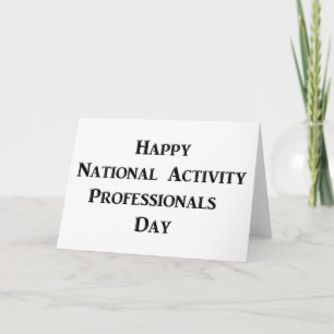 Tarjeta Feliz Día Nacional de Profesionales de la Activida