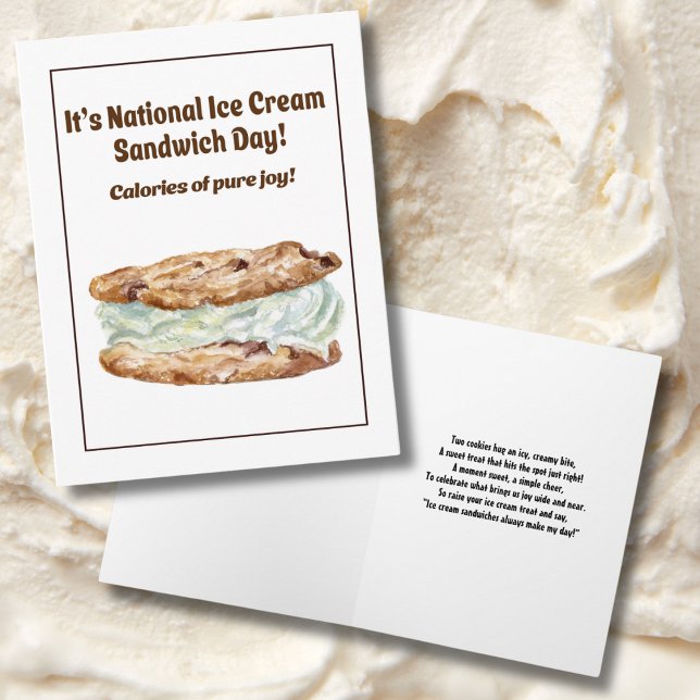 Tarjeta Feliz Día Nacional de Sandwich de Helado 2 de Agos (Subido por el creador)