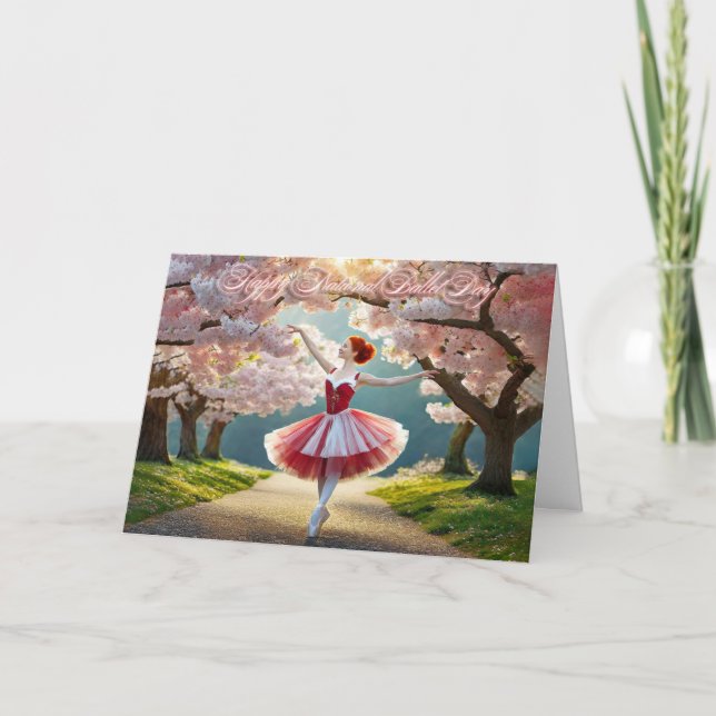 Tarjeta Feliz Día Nacional del Ballet (Anverso)
