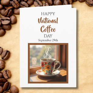 Tarjeta Feliz Día Nacional del Café - 29 de septiembre