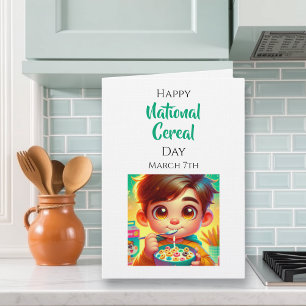 Tarjeta Feliz Día Nacional del Cereal   7 de marzo