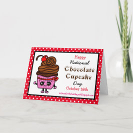 Tarjeta Feliz Día Nacional del Cupcake - 18 de octubre