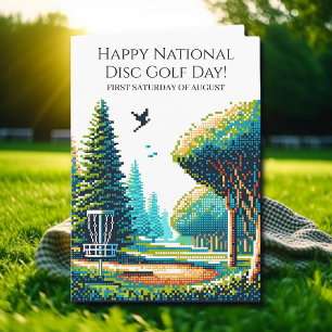 Tarjeta Feliz Día Nacional del Disc Golf 