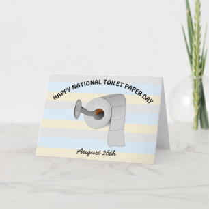 Tarjeta Feliz Día Nacional del Papel Higiénico Días Festiv