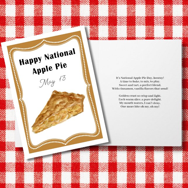 Tarjeta Feliz Día Nacional del Pie de Apple el 13 de mayo (Subido por el creador)