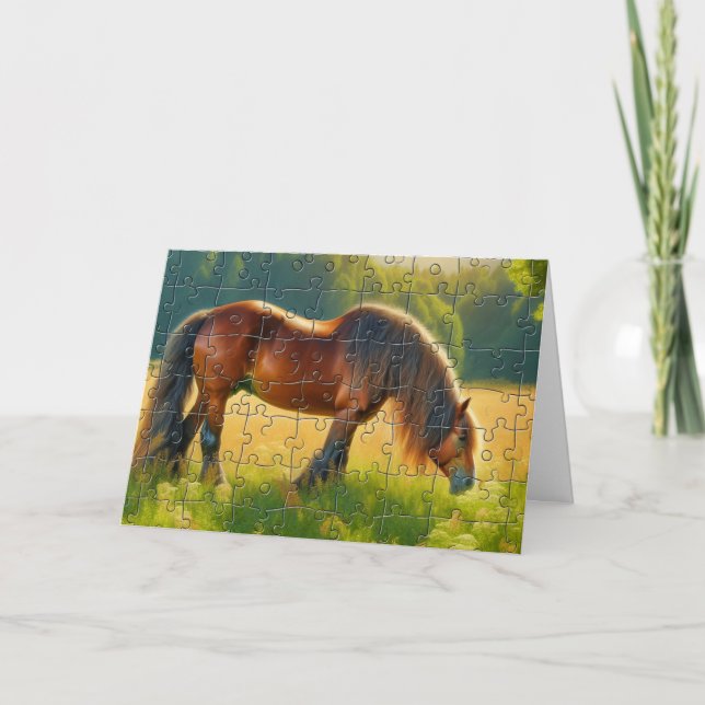 Tarjeta Feliz Día Nacional del Rompecabezas (Anverso)