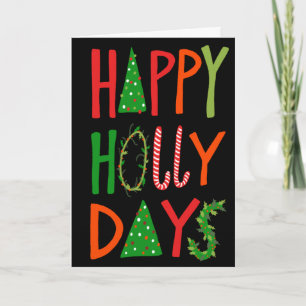 Tarjeta FELIZ DÍAS DE SALUD Dulces Navidades de Navidad