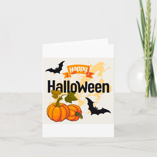 Tarjeta Feliz diseño de Halloween (Subido por el creador)