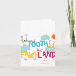 Tarjeta Feliz Diversión Cuta Diente Fairy Personalizado Gr
