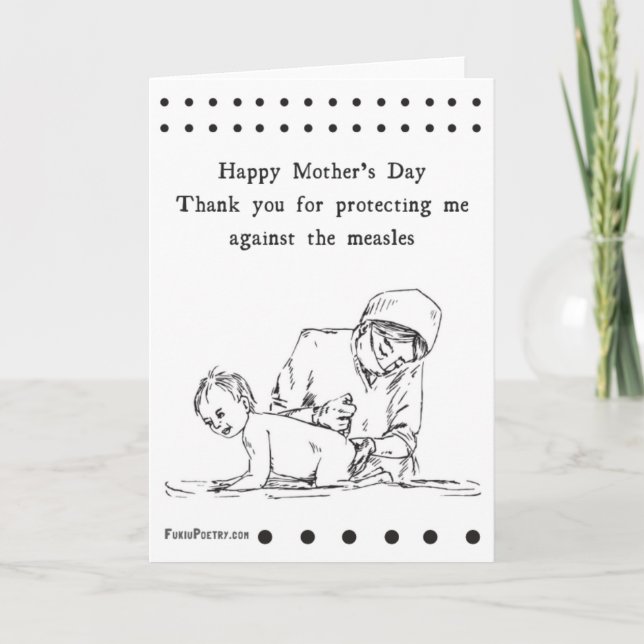 Tarjeta feliz divertida del día de madre (Anverso)