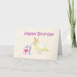 Tarjeta feliz divertida del día del pájaro de la
