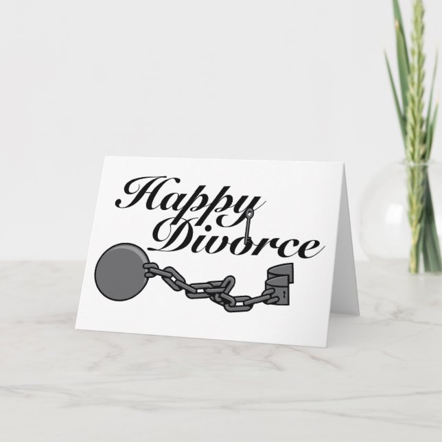 Tarjeta ¡Feliz Divorcio! (Anverso)