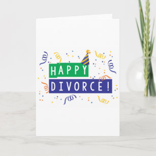 Tarjeta Feliz divorcio