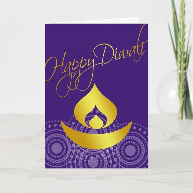 Tarjeta Feliz Diwali (Anverso)