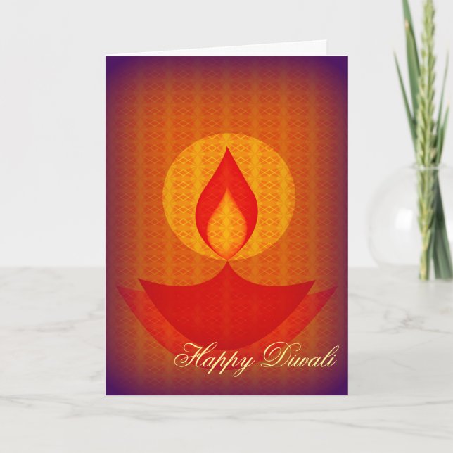 Tarjeta Feliz Diwali (Anverso)