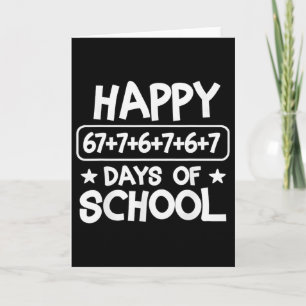 Tarjeta Feliz ecuación matemática de 100 días Meme escolar