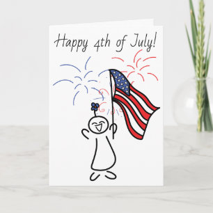 Tarjeta ¡Feliz el 4 de julio!