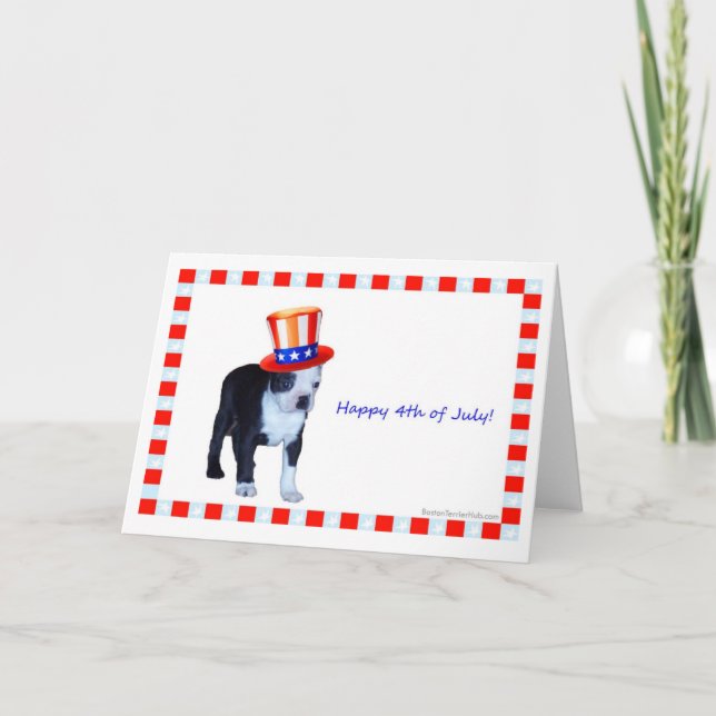 Tarjeta Feliz el 4 de julio (Anverso)