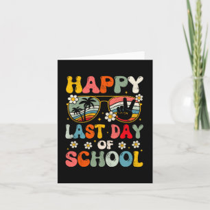 Tarjeta Feliz El Último Día De La Escuela Profesores De Ve