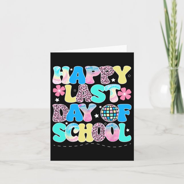 Tarjeta Feliz El Último Día Del Grado Estudiantil De Profe (Anverso)