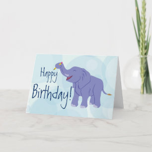 Tarjeta Feliz elefante (personalizado)