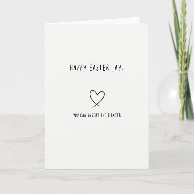 Tarjeta Feliz en Blanco (Anverso)