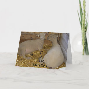 TARJETA FELIZ ES "NUESTRO" CUMPLEAÑOS