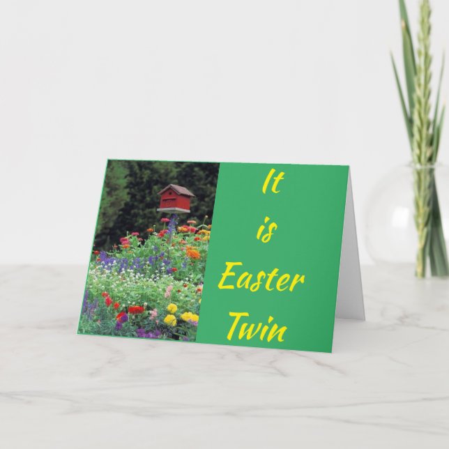 TARJETA FELIZ "FÁCIL" Y "PRIMAVERA" A ****MIS DOS*** (Anverso)