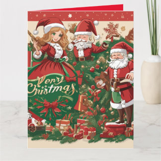Tarjeta Feliz Feliz Navidad Familiar
