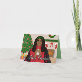 Tarjeta Feliz Feliz Navidad - Navidades afroamericanos