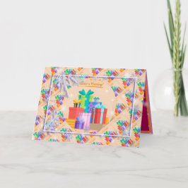 Tarjeta Feliz feriado de Navidades mejor regalo popular