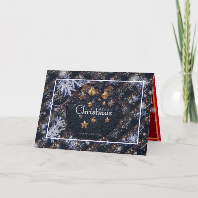 Tarjeta Feliz feriado de Navidades mejor regalo popular (Anverso)