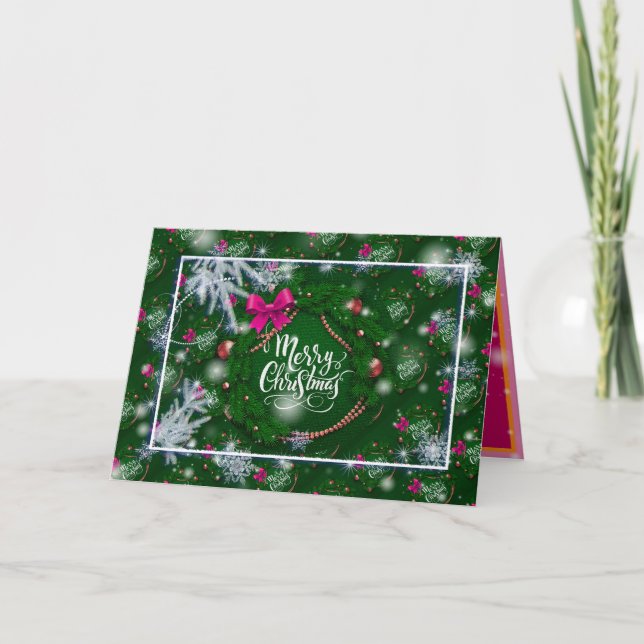 Tarjeta Feliz feriado de Navidades mejor regalo popular (Anverso)