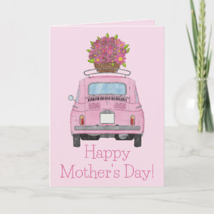 Tarjeta Feliz Fiat 500 por el Día de la Madre
