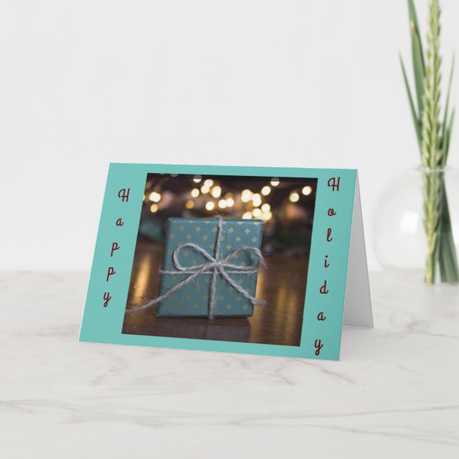 TARJETA **FELIZ FIESTA** ESTÁS EN MI MENTE (Anverso)